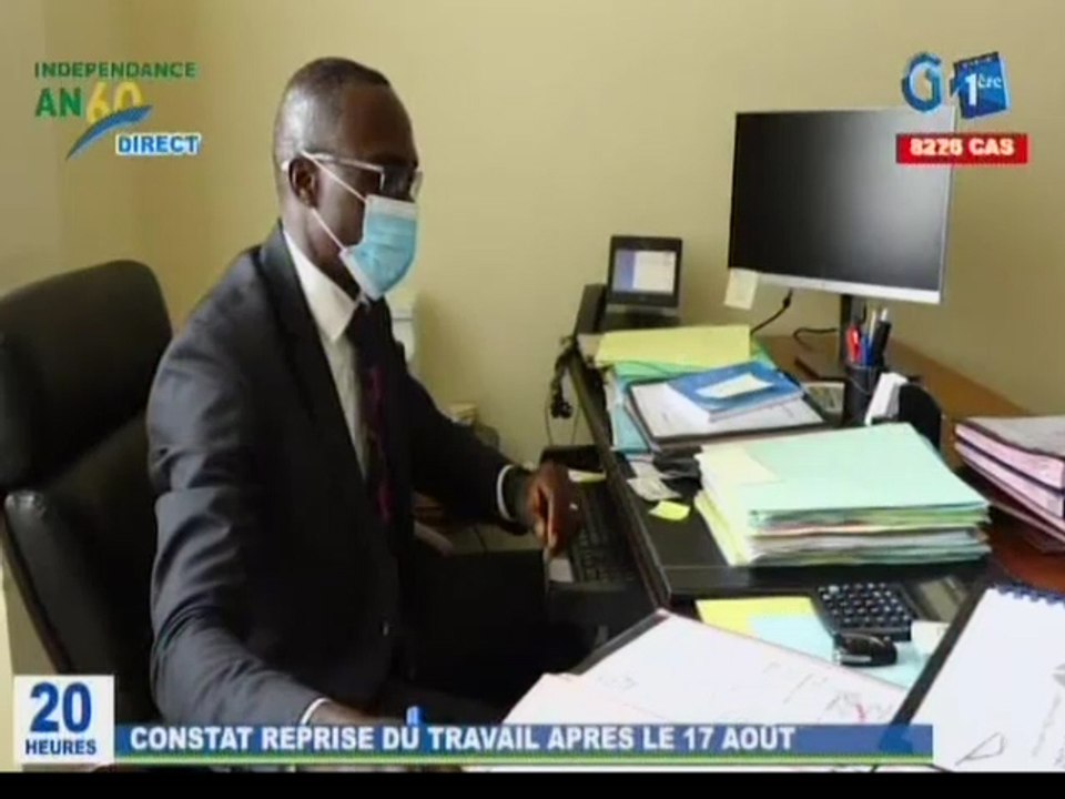 RTG / Reprise du travail après la célébration du 60ème anniversaire de l’indépendance du Gabon