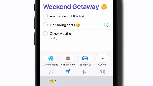 Bien débuter avec la barre d'outils rapide dans Rappels — Apple Support