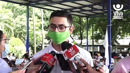 Estudiantes de Managua celebran a la patria con grandes actividades