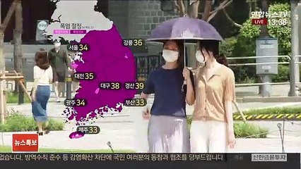 [날씨] 내일까지 폭염 절정…경북 경산 39도·대구 38도