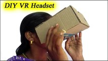 Easy DIY VR Headset | How to Make VR Headset with Cardboard | Homemade VR Headsett | Cardboard Box Craft Ideas
