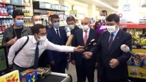 Ankara Valisi Vasip Şahin, korona virüs denetimlerine katıldı