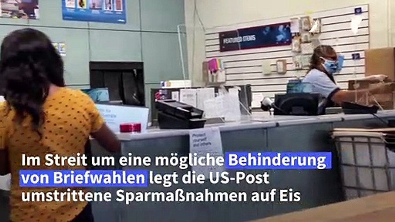 Streit um Briefwahlen: US-Post verschiebt Sparkurs