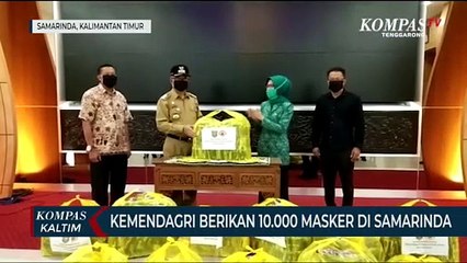 Kemendagri Berikan 10.000 Masker Di Samarinda