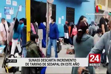 Sunass: "Este año no habrá incrementos tarifarios en los recibos de agua"