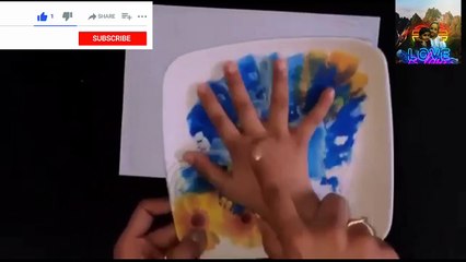 How to draw peacock/How to draw peacock/ finger painting for kids/drawing for kids/ kids drawing/ easy paintings for kids/ peacock finger painting