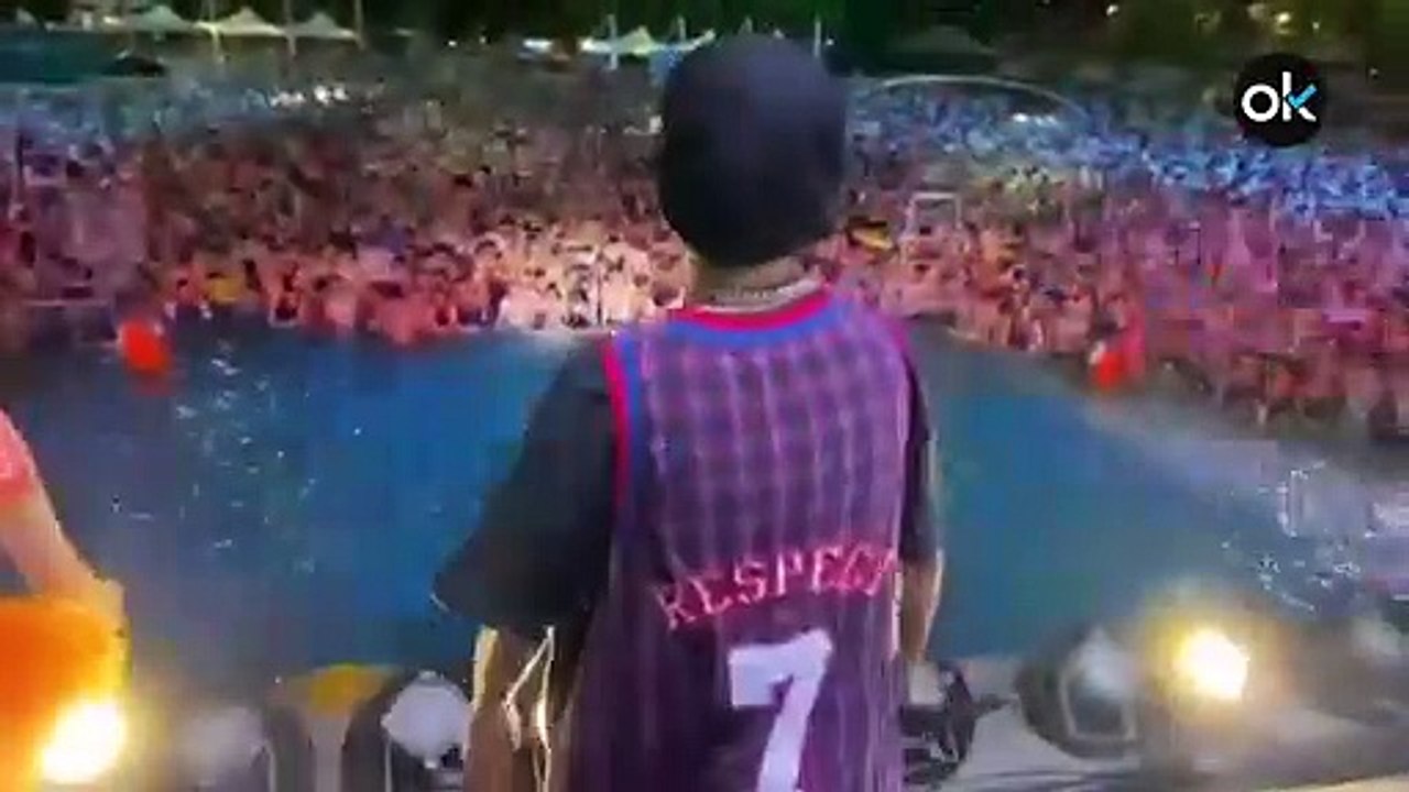 Increíble pool party en Wuhan