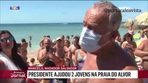 Rebelo De Sousa, Portugal President, saves  two women from surf