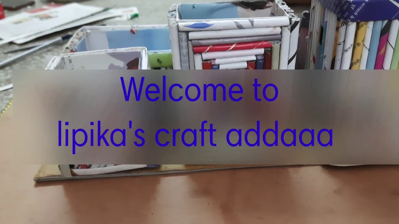 Desk organizer|| Best out of wastel|| DIY pen stand|| stationery organizer ||