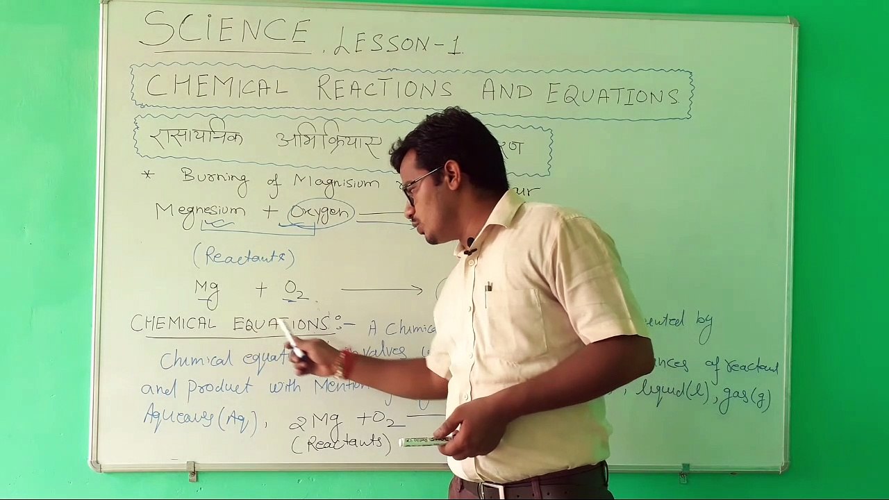 CHEMICAL REACTIONS AND  EQUATION, CLASS 10, SCIENCE
