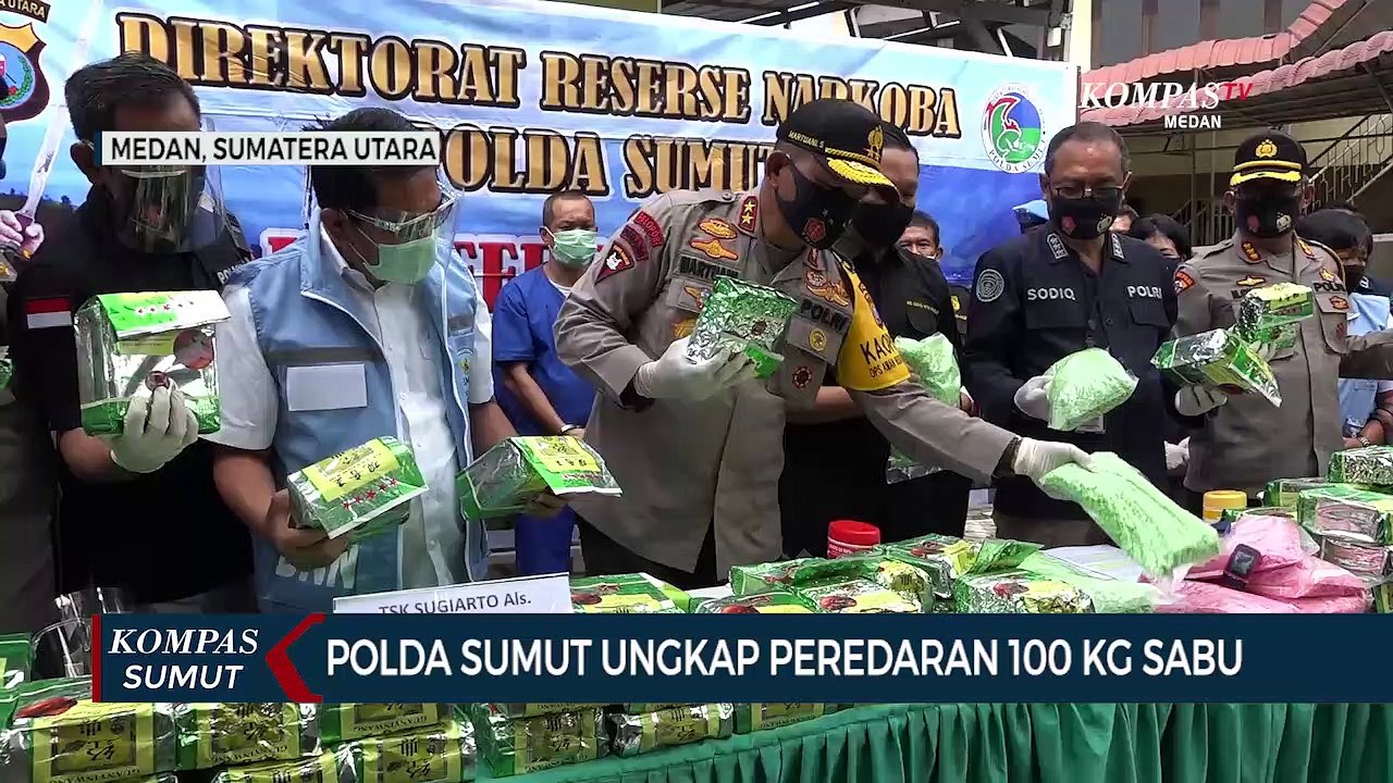 Polda Sumut Ungkap Kasus 100 Kg Sabu