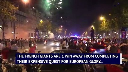 Download Video: PSG fans party after reaching Champions League final