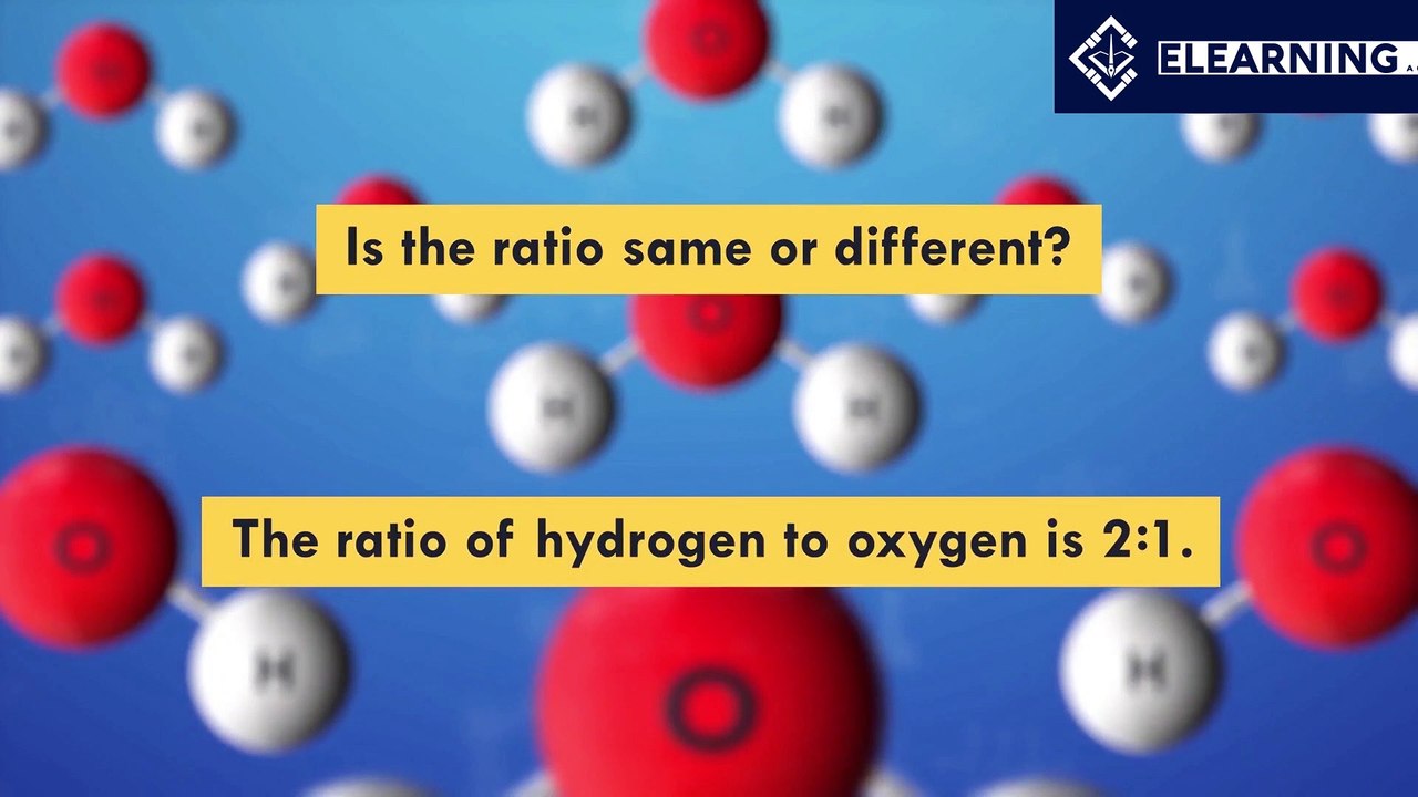 6 . 1.2 Law of Constant Proportion  Atoms and molecules  Chemistry  Class 10
