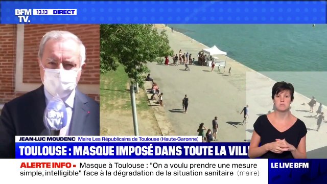Masque imposé à Toulouse: le maire LR de la ville précise que la verbalisation va augmenter