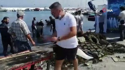 Denizden balık hariç her şey çıktı