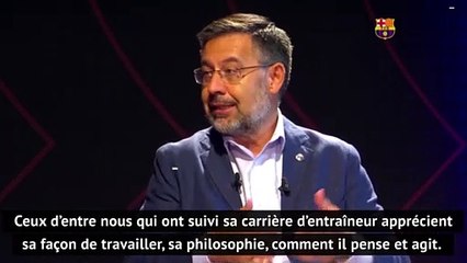 Barcelone - Bartomeu : "Koeman est déjà aimé par les fans club"