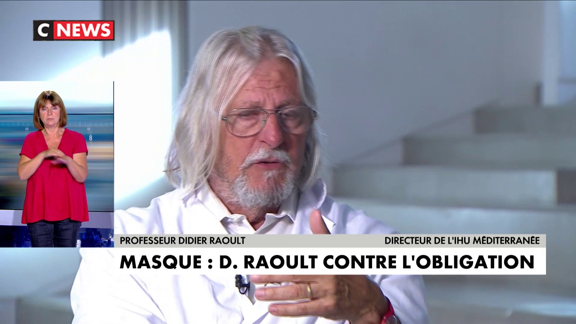 Port du masque : Didier Raoult aurait préféré «une recommandation» plus  qu'«une obligation» - Vidéo Dailymotion