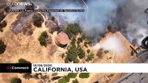 شاهد: فرق الاطفاء تعمل على مدار الساعة لاحتواء حرائق الغابات في كاليفورنيا