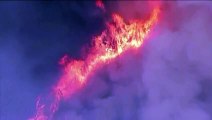 Impresionantes vistas aéreas de los incendios forestales en California