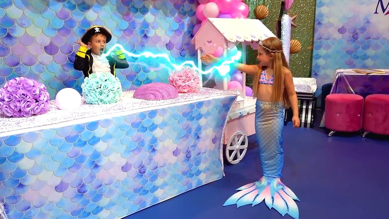 Diana turned into a Little Mermaid Princess