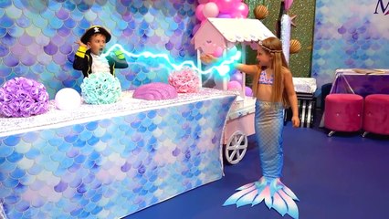 Diana turned into a Little Mermaid Princess