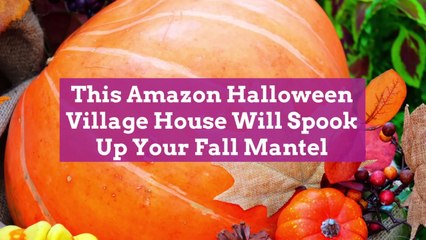 This Amazon Halloween Village House Will Spook Up Your Fall Mantel