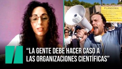 María Ramírez, sobre la manifestación de Colón: “La gente debe hacer caso a las organizaciones científicas”