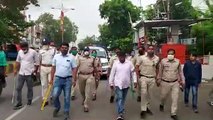 हिस्ट्रीशीटर बदमाश मुकेश भदाले का थाना नीलगंगा पुलिस ने जुलूस निकाला