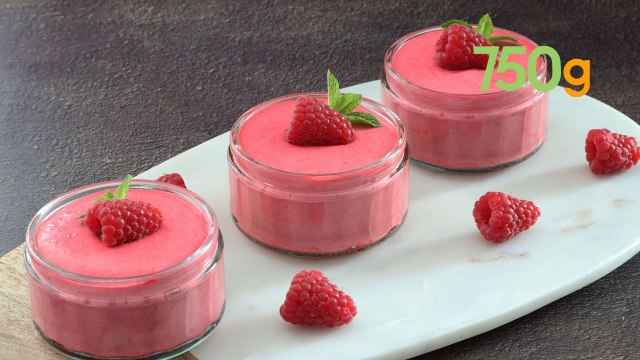 Recette de la mousse aux framboises - 750g