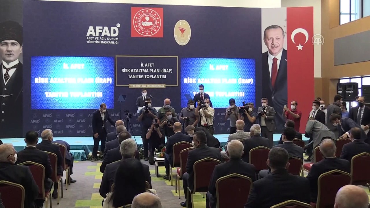 İçişleri Bakanı Soylu, İl Afet Risk Azaltma Planı Tanıtım Toplantısına katıldı - KAHRAMANMARAŞ