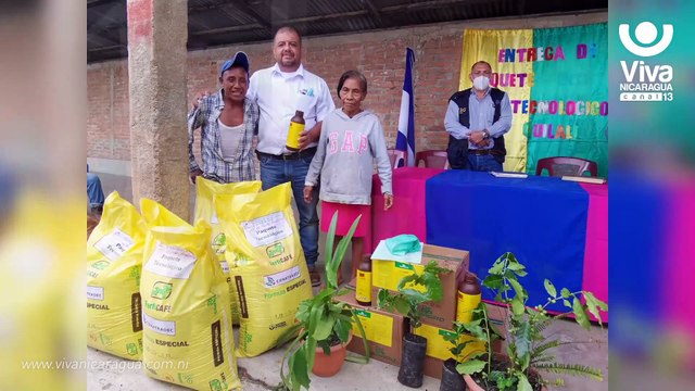 Entregan más de 680 paquetes tecnológicos a pequeños productores cafetaleros en Quilalí