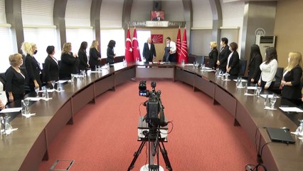 Kılıçdaroğlu, partisinin Kadın Kolları üyelerini kabul etti - ANKARA