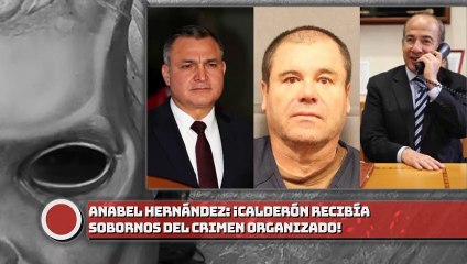¡CALDERÓN RECIBÍA SOBORNOS DEL CRIMEN ORGANIZADO!: ANABEL HDEZ.