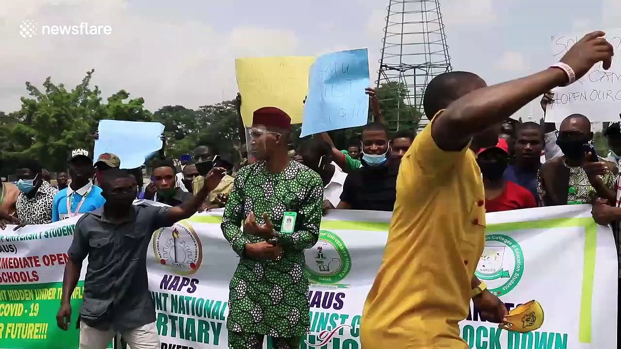 Nigeria students protest closing of schools for extended time due to pandemic