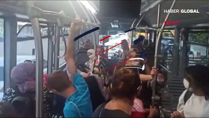 Otobüste maske takmayan kadından ilginç savunma