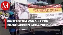 Familiares de estudiante desaparecida protestan en Oaxaca