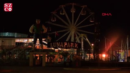 Lunaparkta eğlence halatı koptu 3 kişi hafif yaralandı