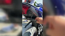 Plakasını gizlemek için özel düzenek bulunan motosikletin sürücüsüne para cezası - EDİRNE