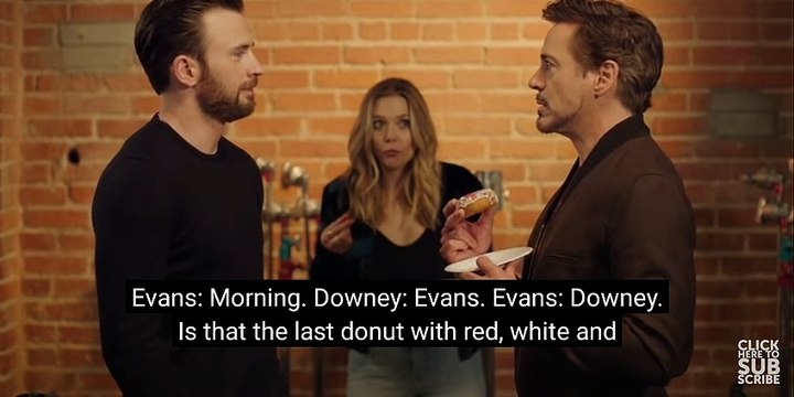 Tony Stark vs Steve Rogers _The last donut scene 4K// Captain America Civil War (2016) movie