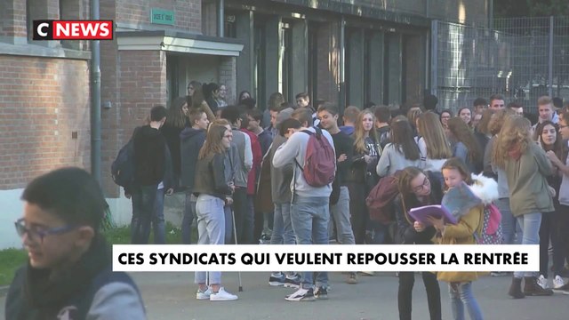 Ces syndicats qui veulent repousser la rentrée