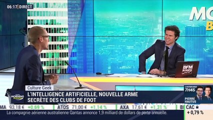 Culture Geek : L'intelligence artificielle, nouvelle arme secrète des clubs de foot, par Anthony Morel - 20/08