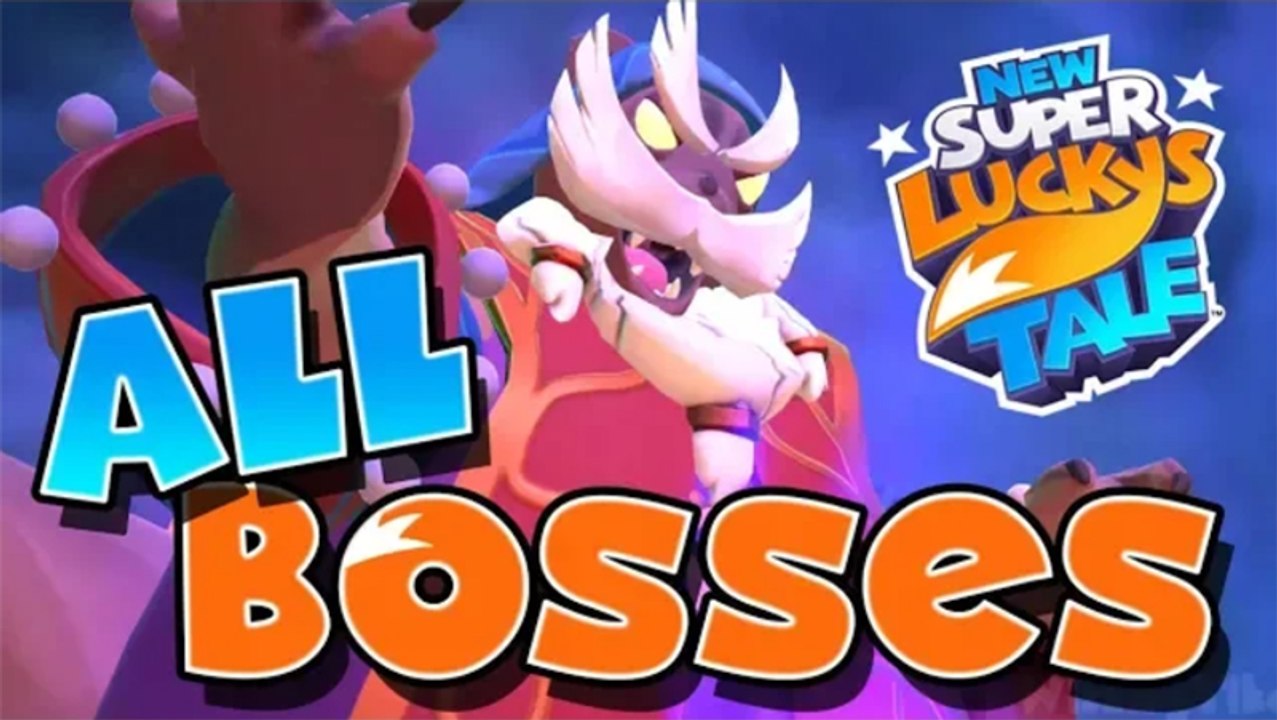 New Super Lucky's Tale All Bosses | Boss Fights  (Switch)