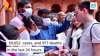 With 69,652 fresh cases, India's COVID-19 tally crosses 28 lakh mark
