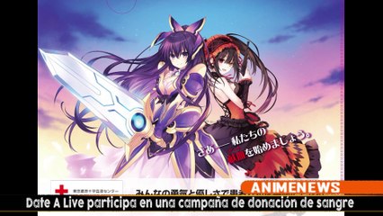 Date A Live participa en una campaña de donación de sangre
