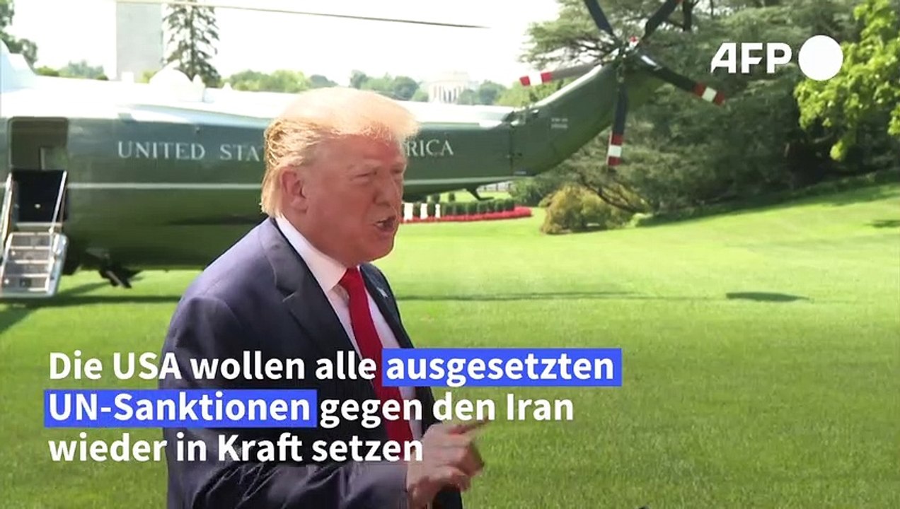 Trump will alle Iran-Sanktionen wieder in Kraft setzen