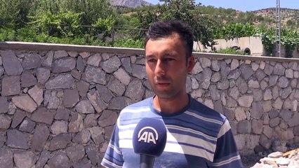 Baba oğul el ele ekmeklerini 'taştan' çıkarıyorlar - ERZİNCAN
