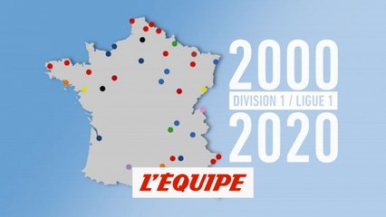 De 2000 à 2020, les 40 clubs qui ont fait l'élite du football français - Foot - D1 L1