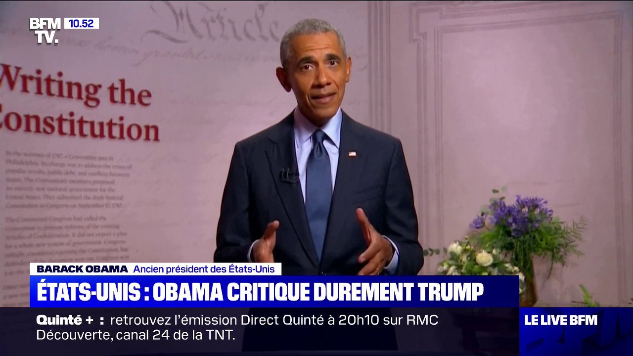 Barack Obama étrille Donald Trump lors de la convention démocrate
