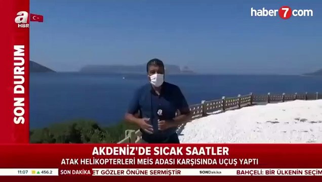 Akdeniz'de sıcak saatler! Helikopterler havalandı