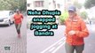 Neha Dhupia snapped jogging at Bandra